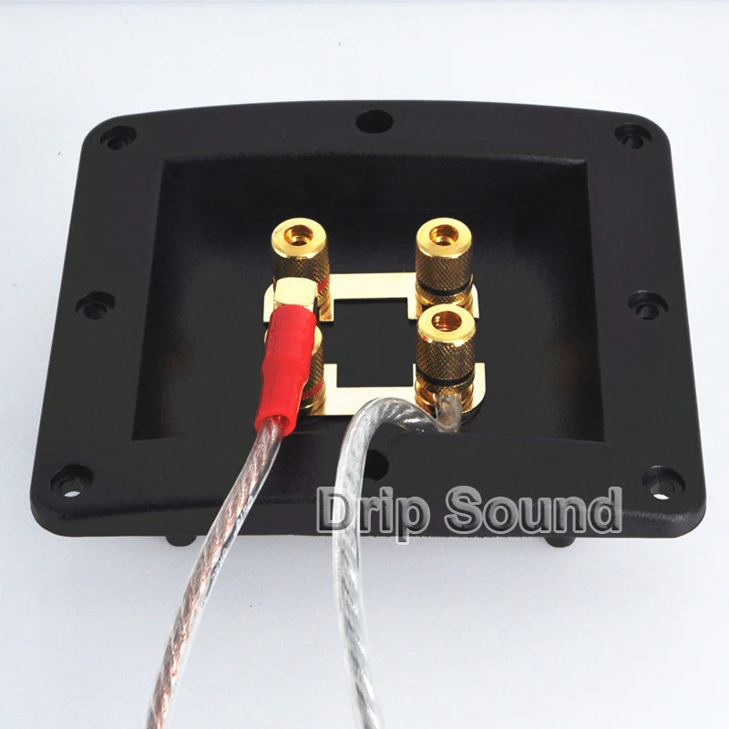 2 шт. 4 ходовая распределительная коробка для динамика медная Проводная клемма