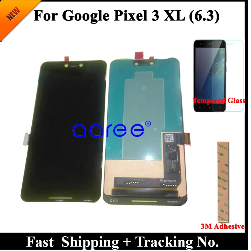 Оригинальный жк дисплей 100% Super AMOLED для Google Pixel 3 XL экран с сенсорным дигитайзером в