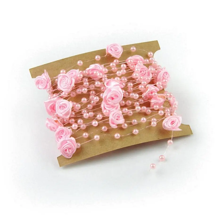 Розовая шелковая Роза 20 метров оформление свадебного торжества праздничное