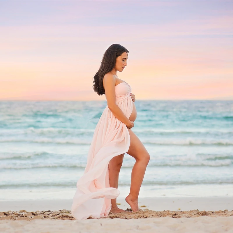 Новые Сексуальные Платья для беременных реквизит фотосъемки длинное платье с