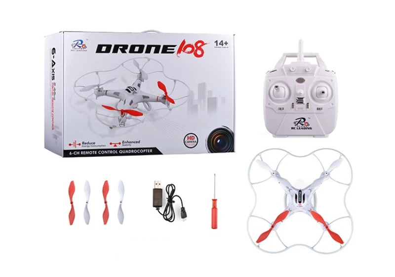 Профессиональный Квадрокоптер с дистанционным управлением RC108 2 4 г 4ch 6axis