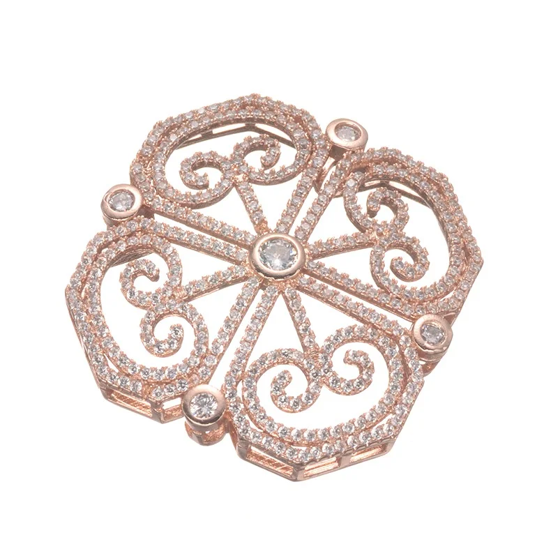 Фианитовые коннекторы филигрань для ожерелий фурнитура украшений | Украшения и