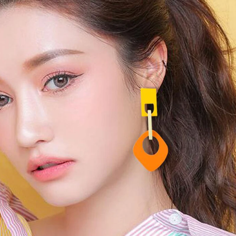 XIYANIKE новые летние яркие цветные винтажные геометрические сцепляющиеся