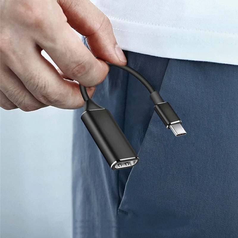 Адаптер Usb C-Hdmi адаптер Uni Type-C-Hdmi [Совместимость с Thunderbolt 3] для Macbook Pro 2017/2016/2015 Ipad |