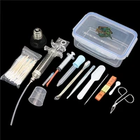 1 set medical bag 80w heat preservation lamps syringes clip straws boxes swabs scissors tape measure measuring cups climbing pet