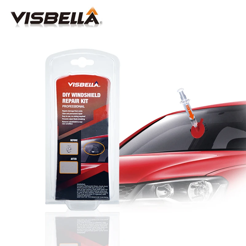 VISBELLA, набор для Ремонта Лобового Стекла, DIY, ветровое стекло, царапины, чип трещины, восстановление, ремонт, для ухода за автомобилем, полировка окон, наборы ручных инструментов