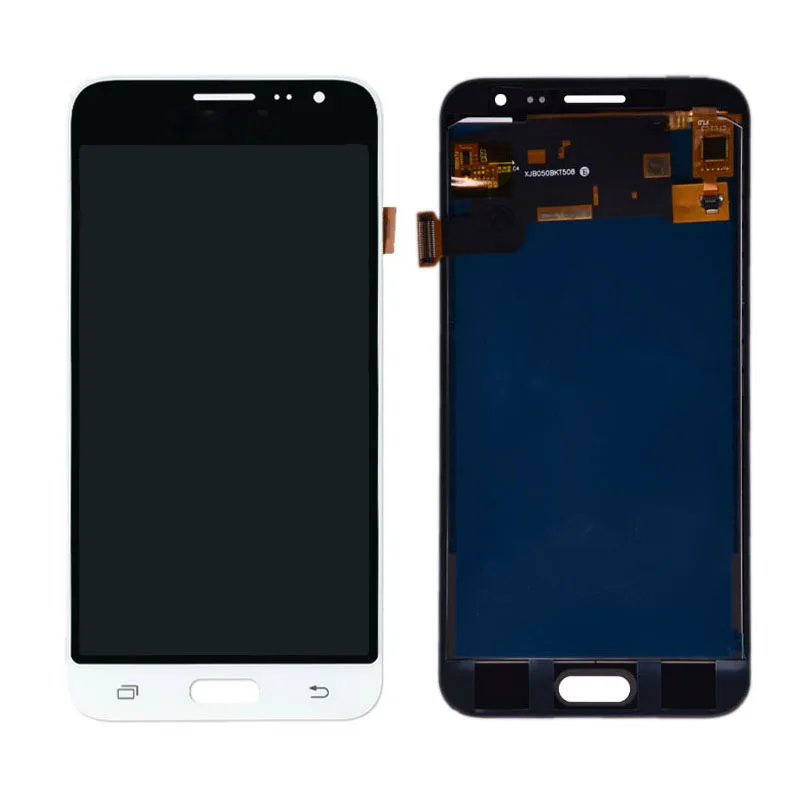 Для samsung Galaxy J3 J320 J320A J320F J320M ЖК-дисплей с кодирующий преобразователь сенсорного экрана в сборе можно регулировать яркость