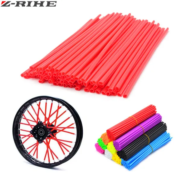

Motocross SPOKE SKINS Wheel RIM SPOKE COVERS bicycle For Kawasaki KX/KL-XF/KLR/KL Honda CRF XL XLR XR Yamaha XT25