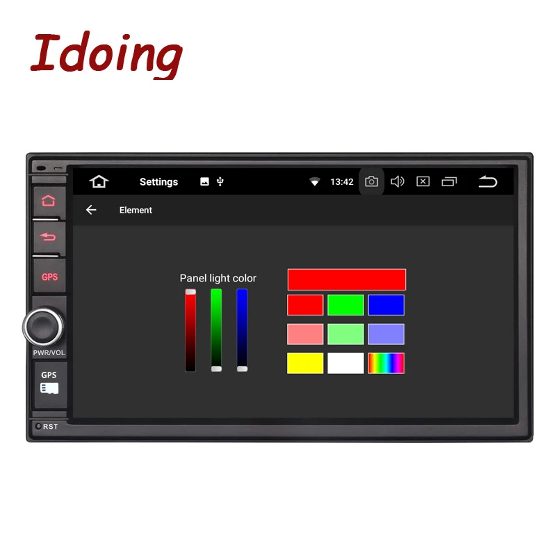 Idoing 7 &quotAndroid 8 0 4G + 32 г для 2Din универсальный автомобильный DVD Встроенный Wi-Fi 1024*600 3g Dab