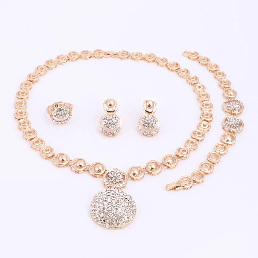 Комплект из колье и серёг с кристаллами|jewelry sets for women|crystal jewelry setjewelry |