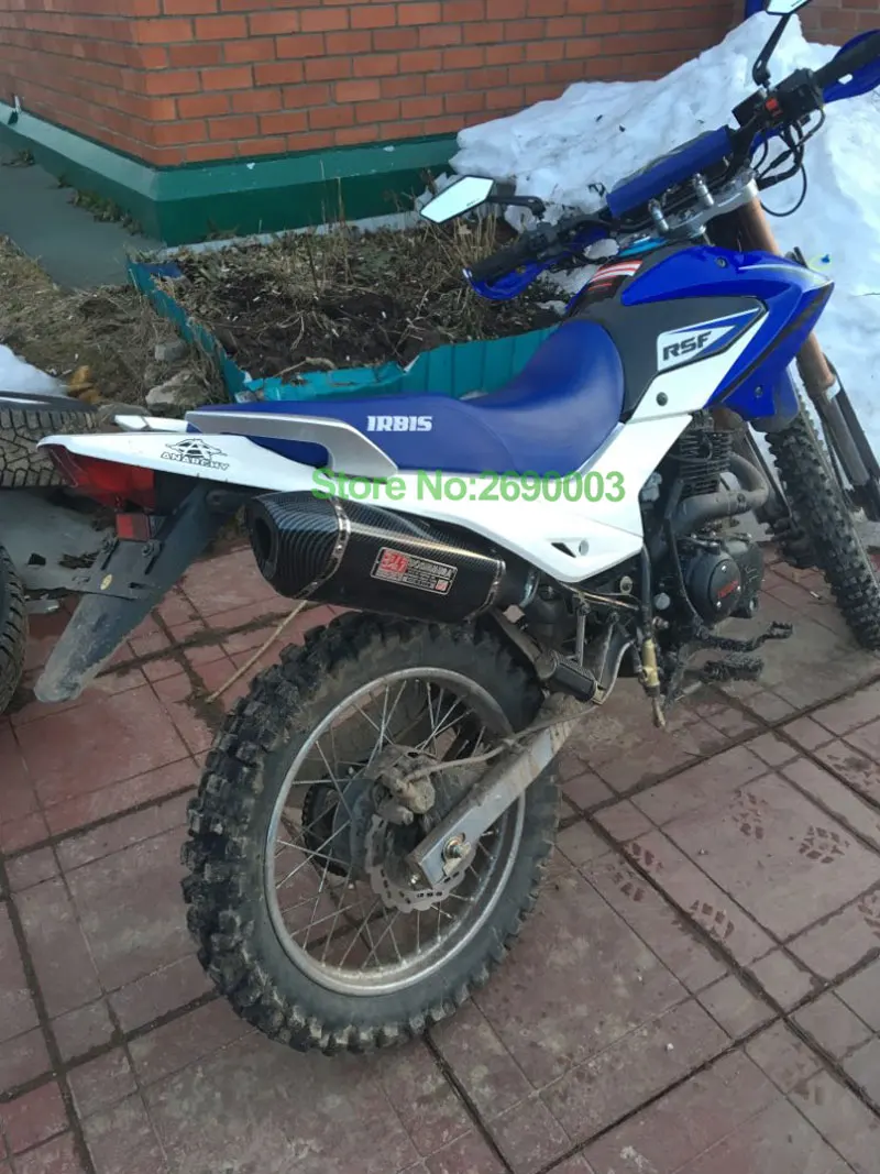 Мотоцикл Yoshimura выхлоп Универсальный ID: 51 мм ID: 61 мм нержавеющая сталь углеродное волокно лицо мотоцикл глушитель Escape