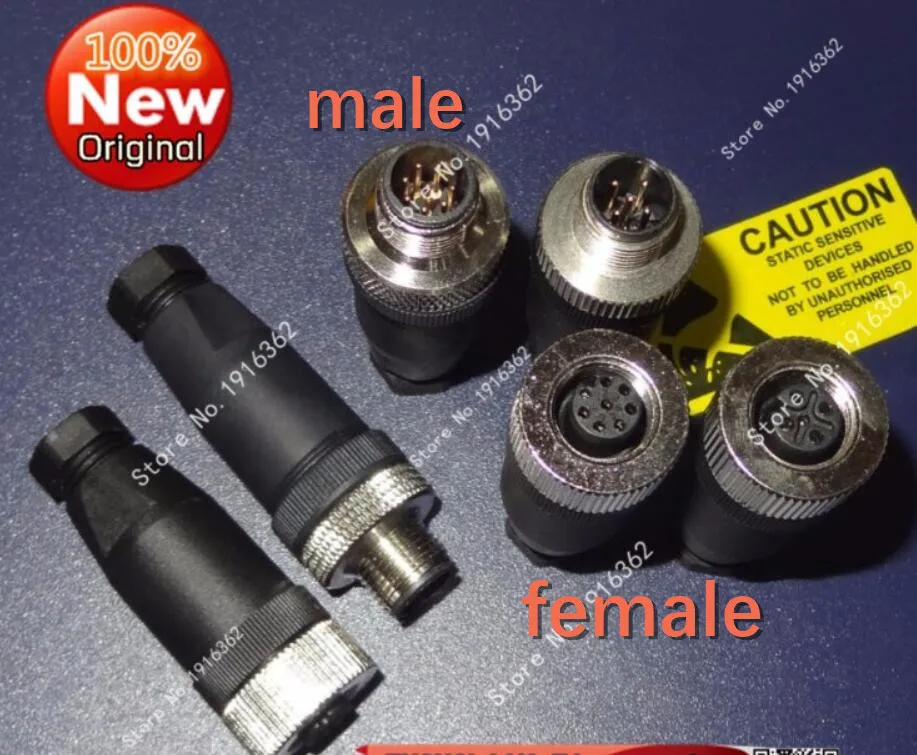 Авиационный Штекер 1 шт./лот M12 4/5/8/сердечник/штырь/отверстие разъем датчика