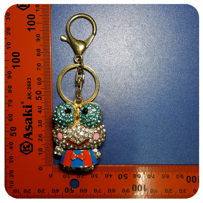 Rhinestone Cute Cartoon Frog Style Handbag Charm Ornament Accessory Fantastic 3D Key Chain Gift | Chains
