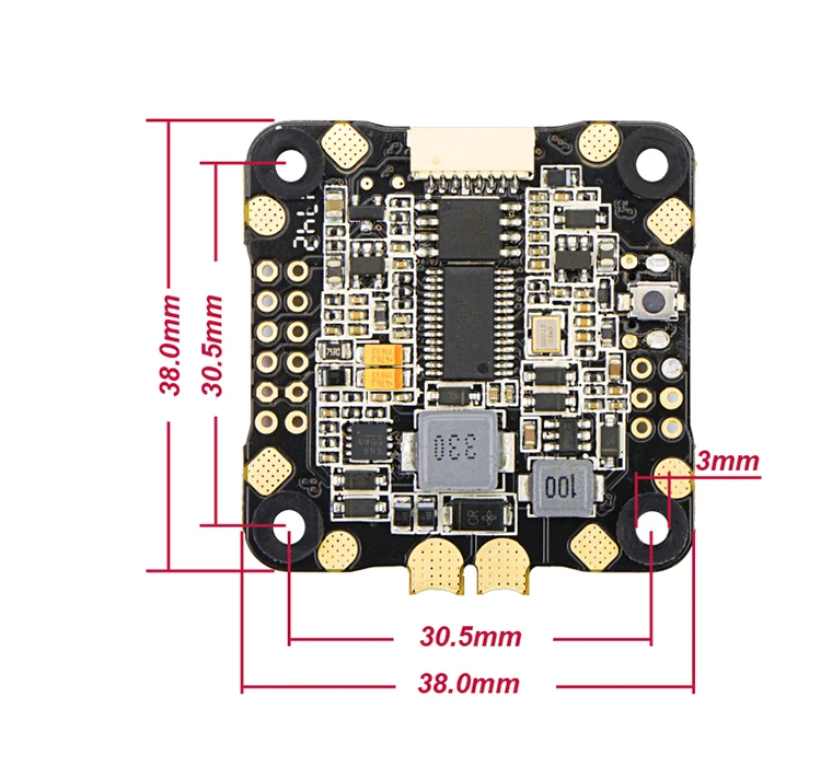 DYS управление полетом F4 PRO V2 Betaflight с 5 V/3A 9 V/1.2A BEC интегрированная схема защиты бортовой OSD плоский кабель подключения