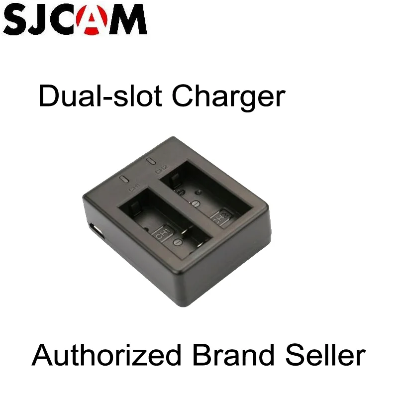 Новое дорожное зарядное устройство SJCAM с двумя слотами для аккумуляторов SJ4000 SJ5000