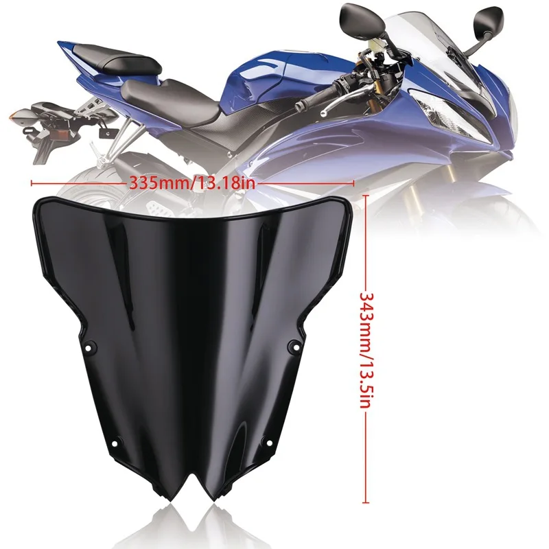 Лобовое стекло для мотоцикла Yamaha YZF 600 R6 YZF600 2008 2009 2010 2011 2012 2013 2014 2015 2016 2017|Козырьки