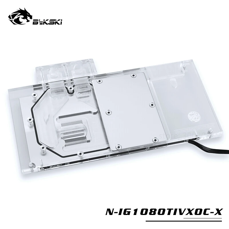 BYKSKI водный блок для использования в красочных iGame GTX1080Ti Vulcan X OC/ 1070TI OC/TOP Full Cover