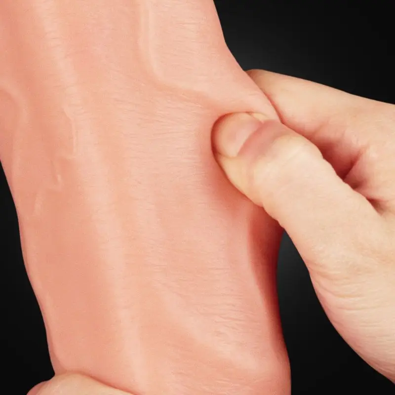 Силиконовый фаллоимитатор двойной плотности 12 дюймов большой реалистичный на