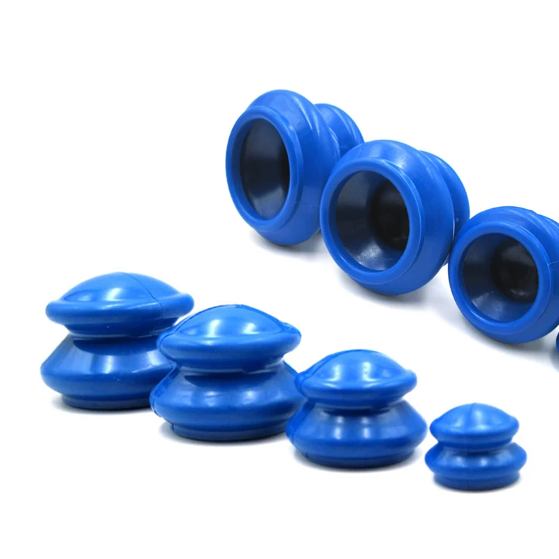 4 шт. антицеллюлитная Вакуумная чашка для массажа Силиконовая массажных банок