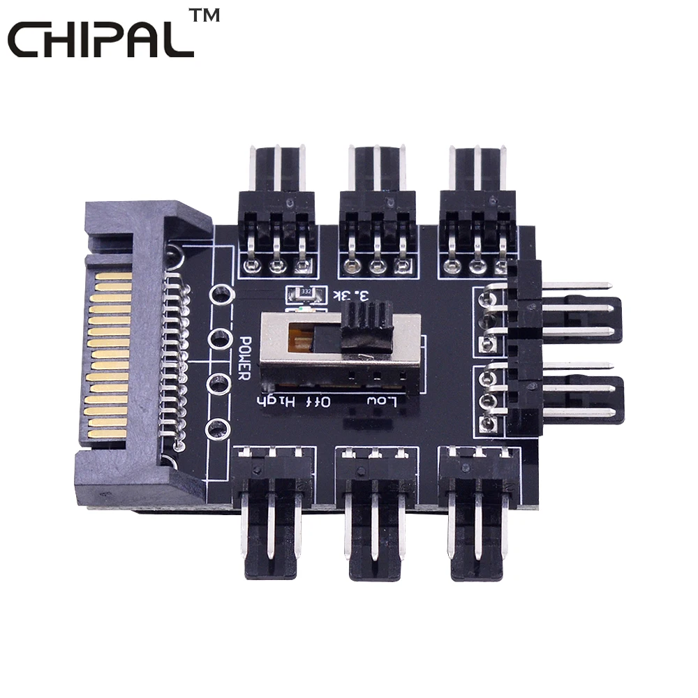 Многоходовой разветвитель CHIPAL 15 контактов SATA Power 1 8 3 контакта 12 В