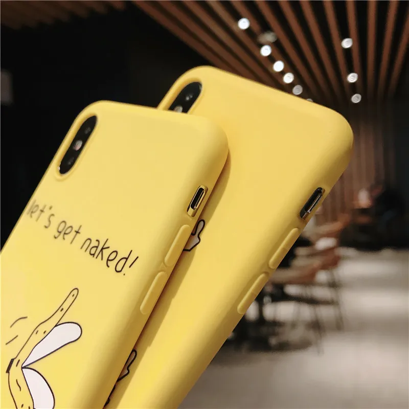 Забавный чехол Bluleki с изображением мультяшного пальца банана для iPhone X 7 8 XR XS Max