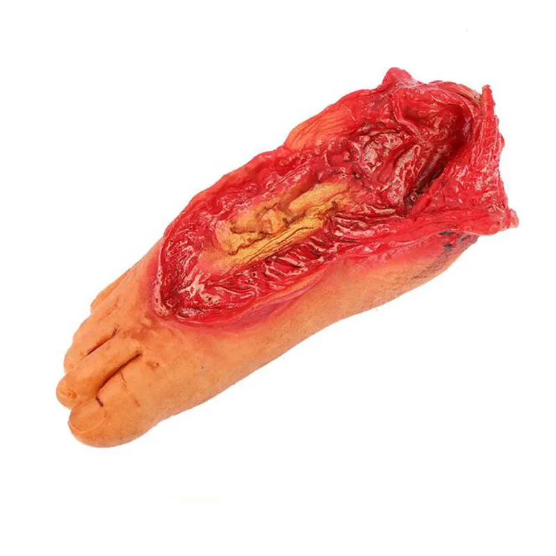 1 шт./лот Хэллоуин реквизит ужасная голова сканер пальцы ноги кровавый Латекс