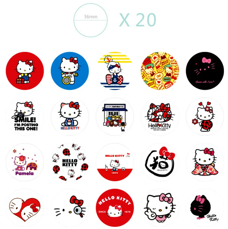Милый кавайный котик hello kitty Набор наклеек 38 дизайн этикетки для печати