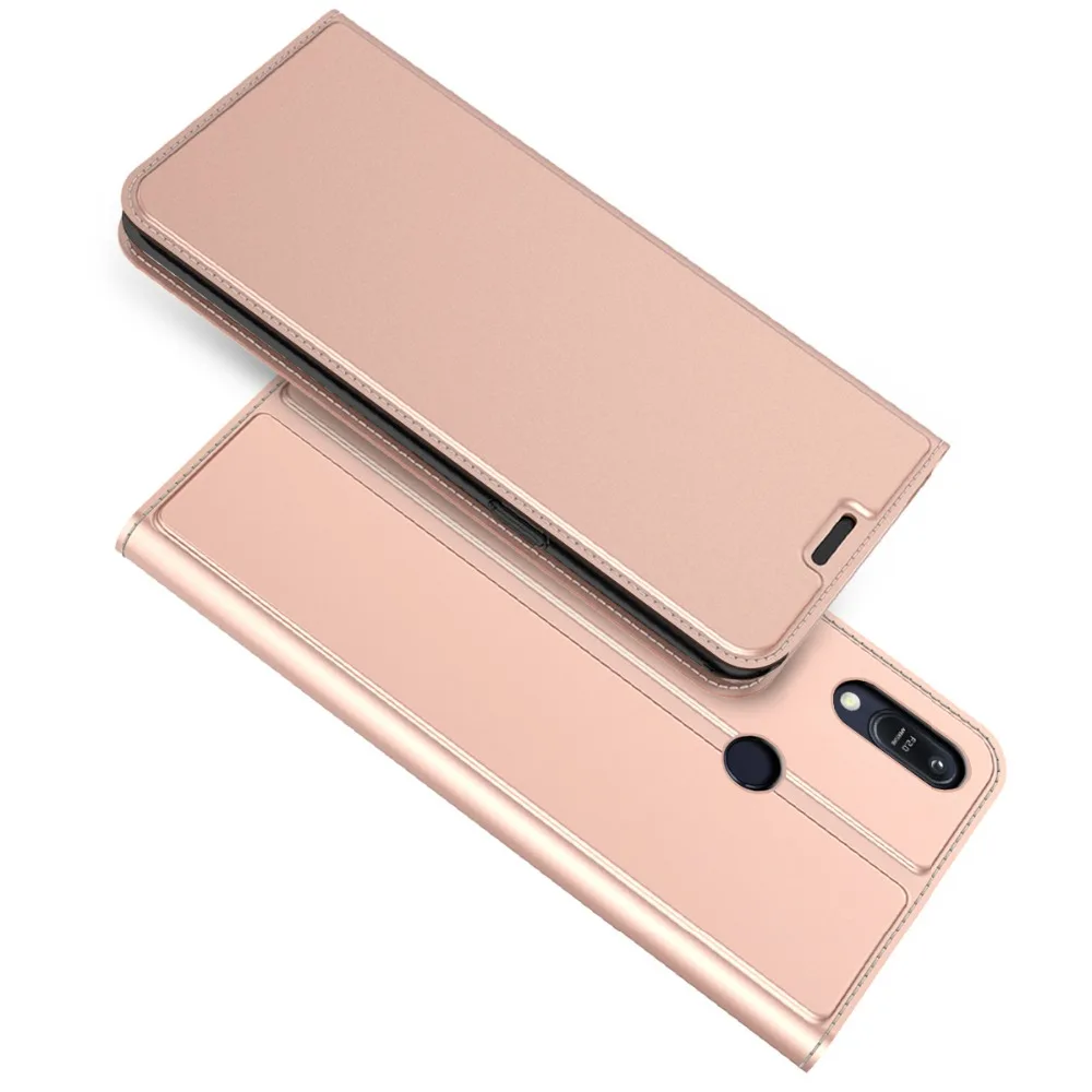 Стеклянная пленка в подарок кожаный чехол книжка для Asus Zenfone Max Pro (M2) ZB631KL кошелек