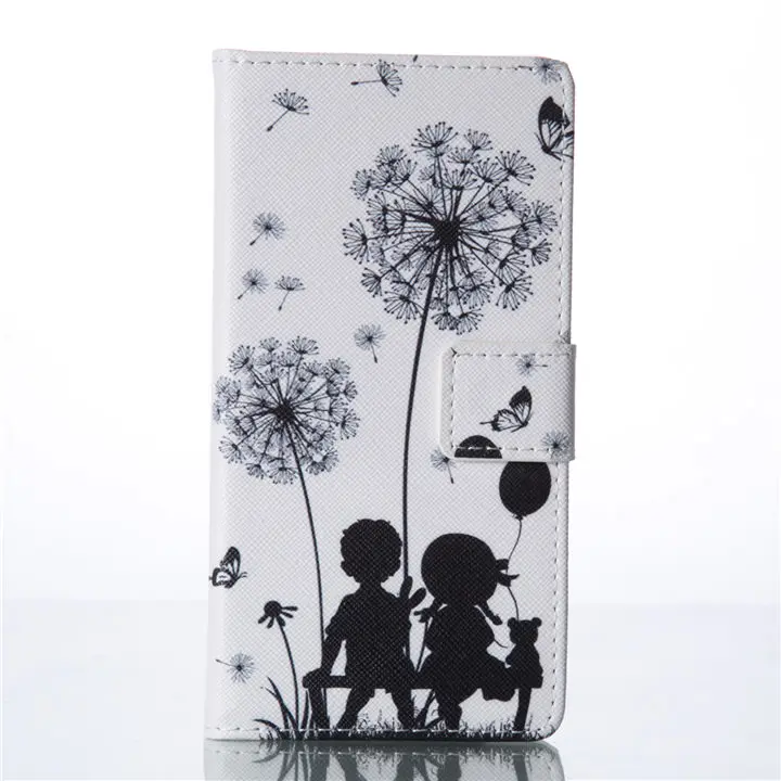 Couple Dandelion Чехол DEEVOLPO для huawei Ascend P8Lite P8 LITE, силиконовый чехол с держателем и отделением для карт, чехол с рисунком, Fundas Coque Bag D03E - Цвет: Couple Dandelion
