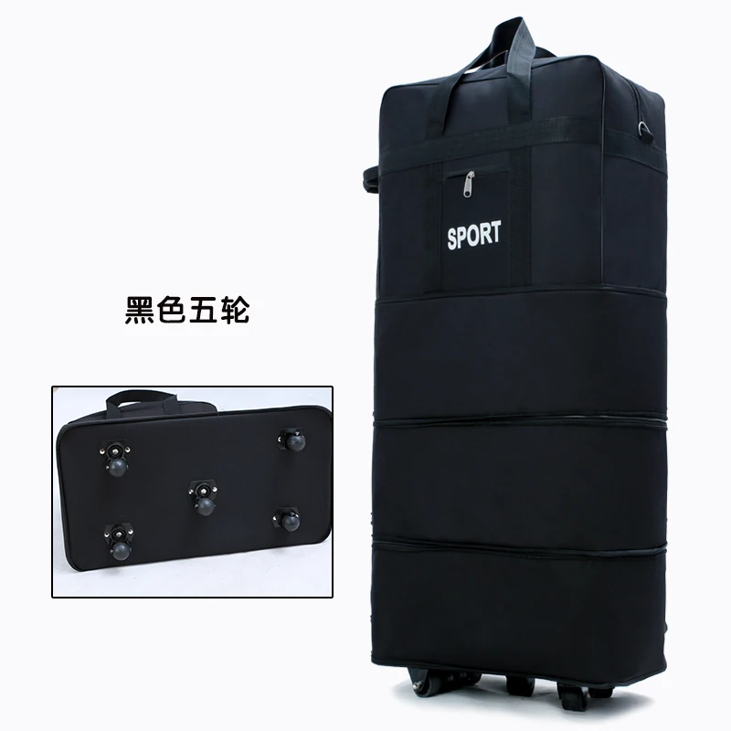 Large capacity carry ons waterproof rolling luggage bag trolley luggage bag portable luggage folding suitcase with wheel