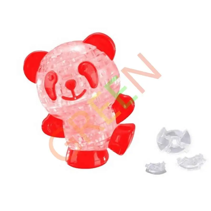 Table Decoration 3D Crystal Puzzle Jigsaw Model Diy Panda Intellectual Toy Gift Furnish Gadget | Игрушки и хобби