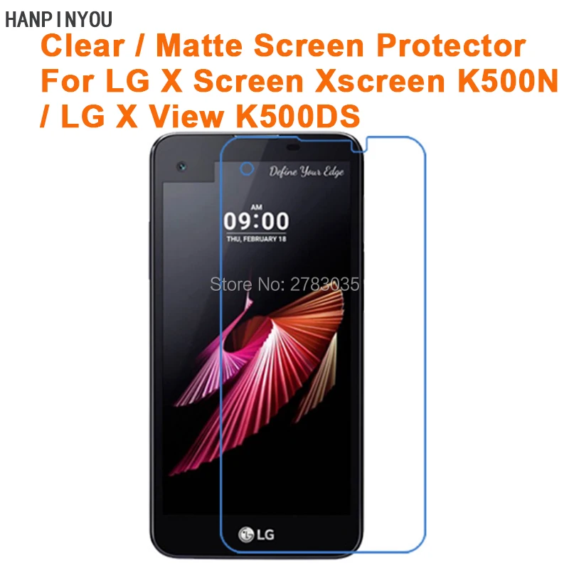 Прозрачная глянцевая/Антибликовая матовая защитная пленка для LG X screen K500N / view K500DS
