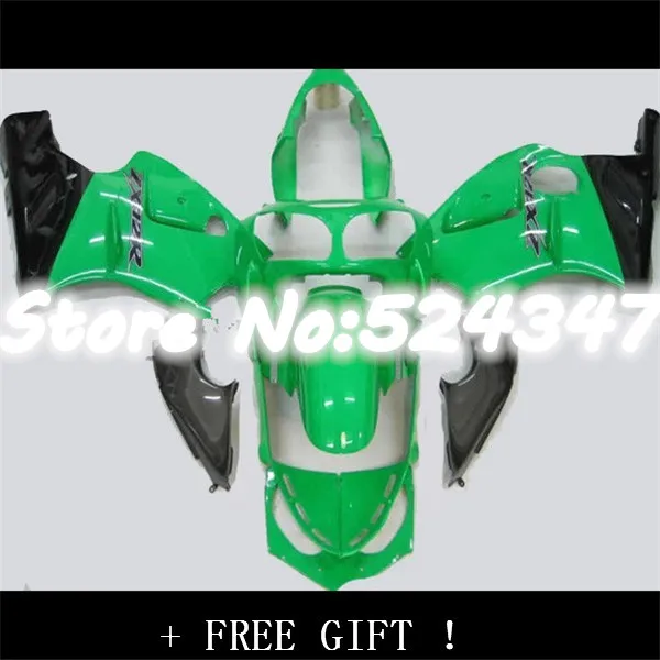 

Motorcycle Fairing kit for KAWASAKI Ninja ZX12R 00 01 ZX 12R 2000 2001 ZX-12R 00-01 2000 2001 green black Fairings-Hey