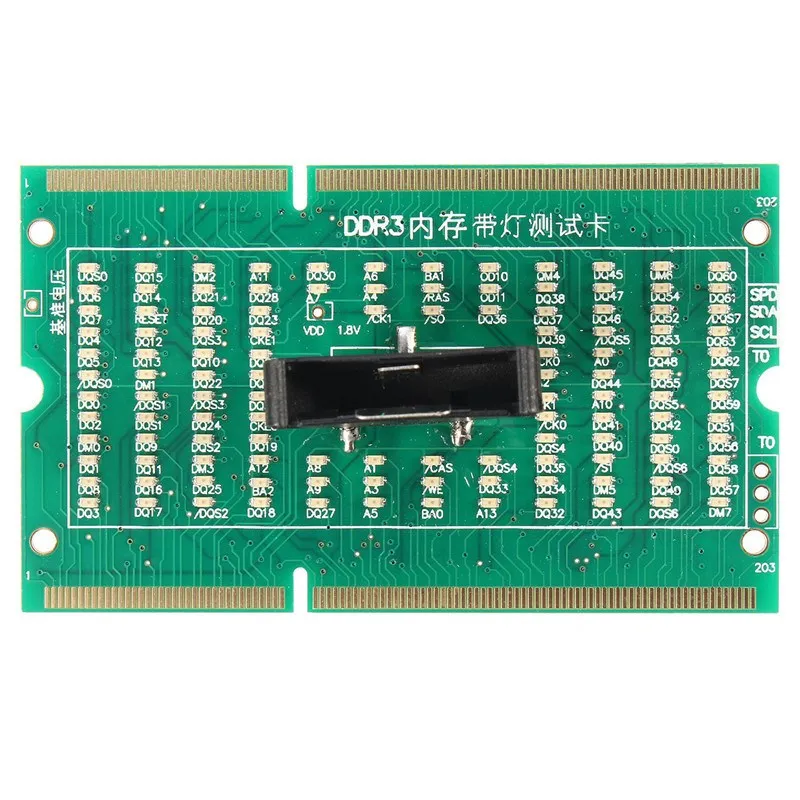 Карта тестер с разъемом для памяти DDR3 светодиодная материнская плата ноутбуков 1