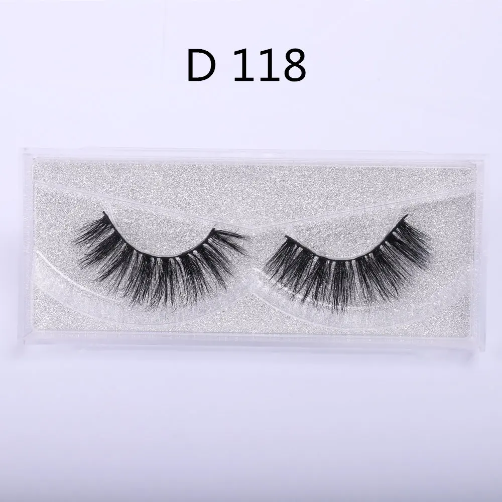 D118 WOWANGEL, норковые ресницы, 3D ресницы, толстые, ручная работа, ресницы, полная полоска, поддельные, Maquiagem, бесплатно, Роскошные, 1 пара, накладные ресницы D104 - Цвет: D118