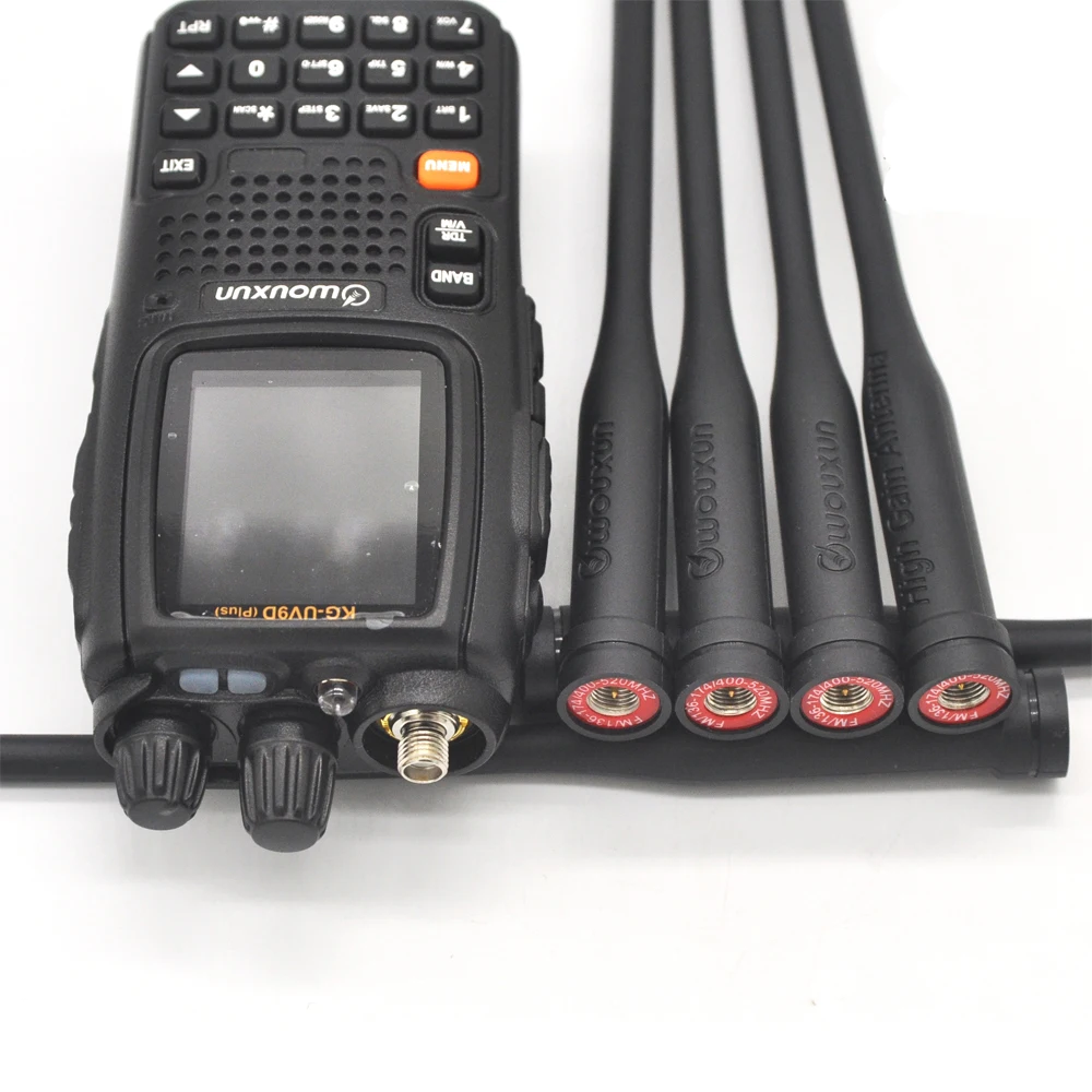 YIDATON for 1 pices Wouxun KG-UV9D walkie talkie High Gain long antenna SMA Male UHF VHF Dual Band 144/430 Mhz