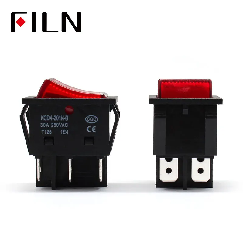 Вкл/Выкл На 30A/250V 16A/250V тяжелой нагрузке 4 pin t85 перекидной переключатель с светильник 12V 24V 110V 220V 380V