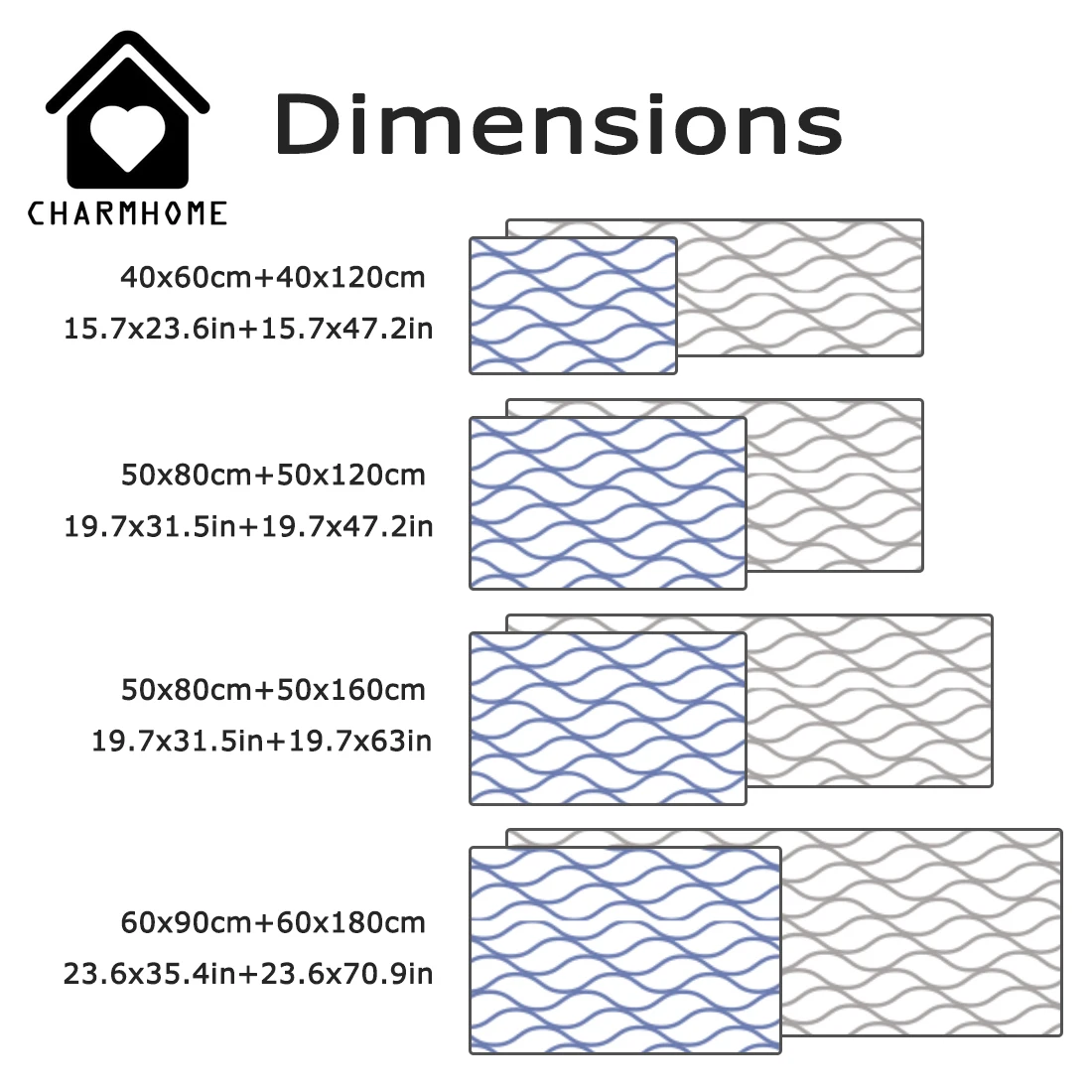 CHARMHOME 2 шт./компл. Винтаж марокканский геометрический проверки длинные Кухня