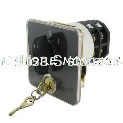25A/380VAC 12A/500VAC 0 1 положение поворотный переключатель переключения с ключами|switch