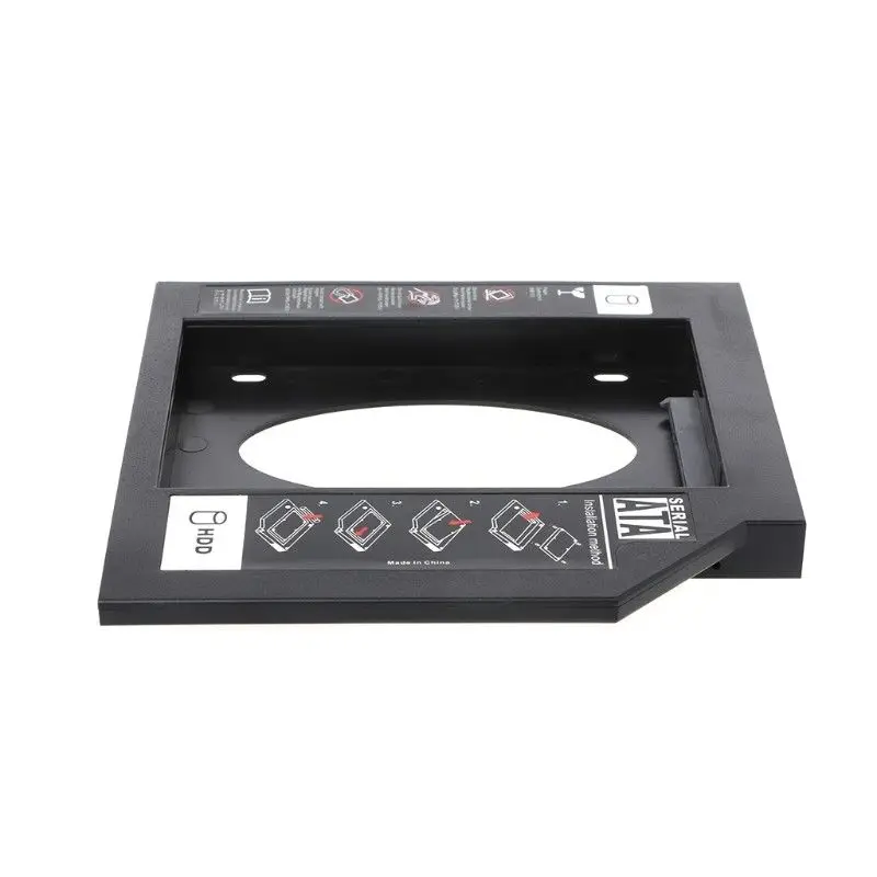 12,7 мм пластиковый второй HDD Caddy SATA Привод отсек SATA 3,0 2,5 дюймов SSD чехол для ноутбука CD/DVD rom