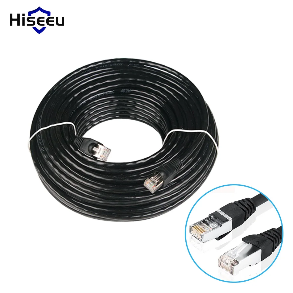 Ethernet кабель RJ45 20 м для IP камеры видеонаблюдения LAN 65 футов аксессуары систем шнур