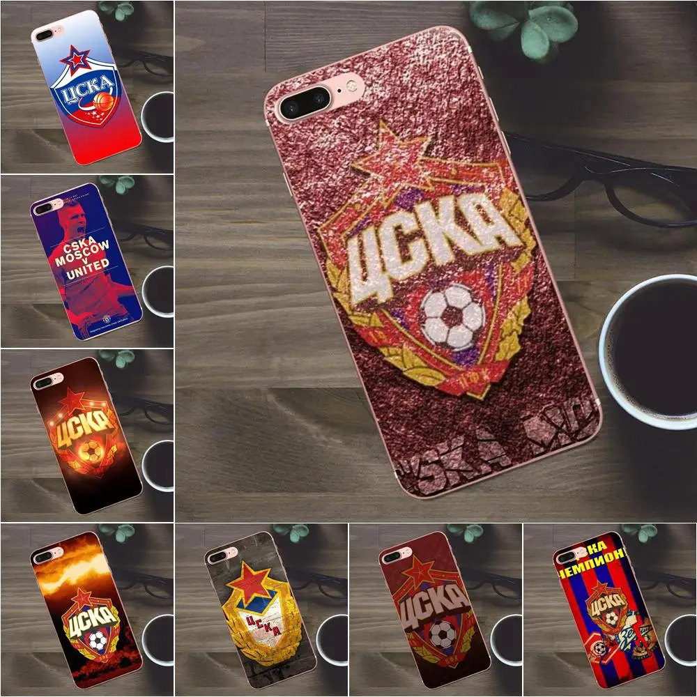 Московский логотип ЦСКА для Huawei G8 Honor 5C 5X 6 6X 7 8 9 Y5II Mate P7 P8 P9 P10 P20 Lite Plus 2017 Мягкий