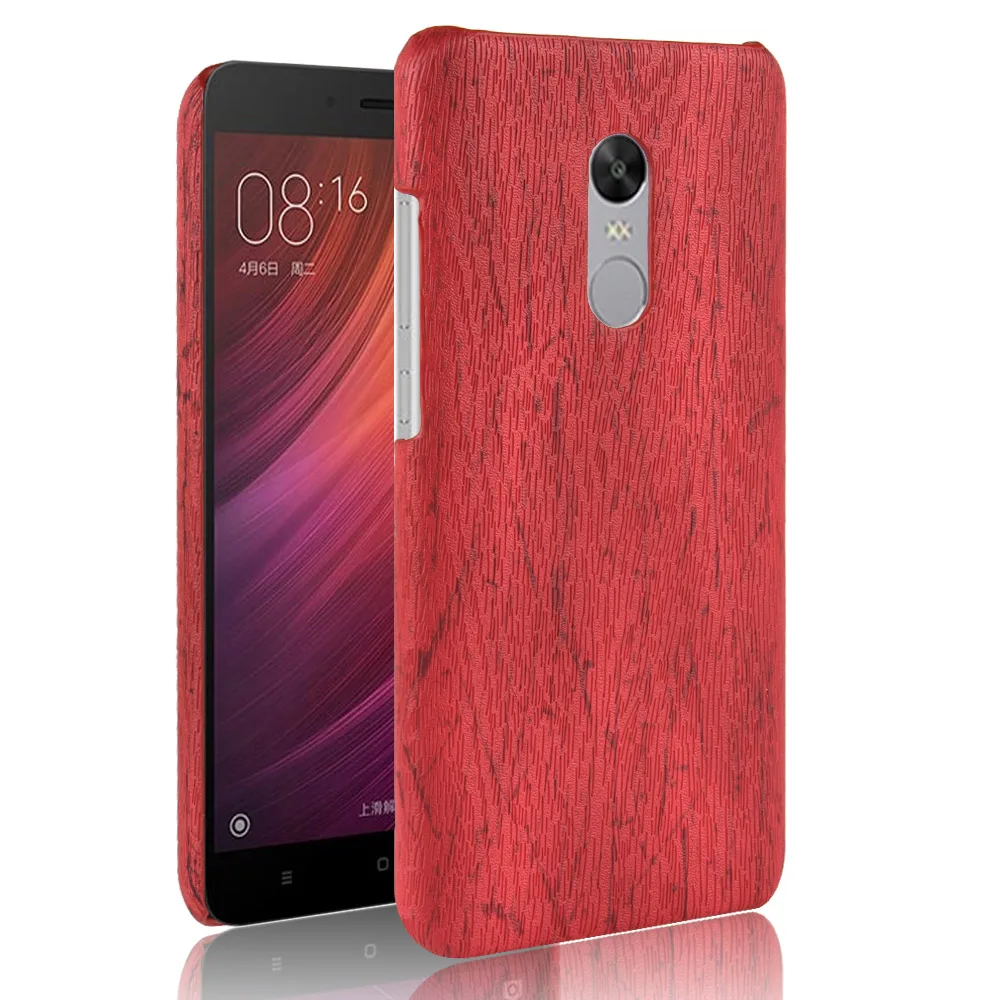 Luxury Woodern Skin Vintage Leather Case For XiaoMi RedMi Note 4 Cover Hard Shell On Xiao Mi Red Note4 Phone Cases Fundas |