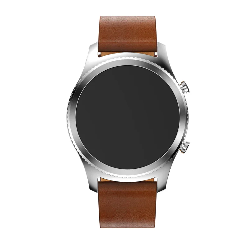 Ремешок из натуральной кожи для Samsung Gear S3 Frontier Classic браслет Huami Amazfit Stratos 2 2S 22 мм |