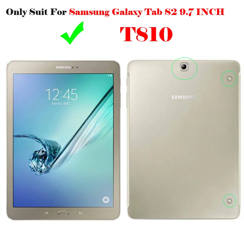 Bluetooth-клавиатура для Samsung Galaxy Tab S2 9 7 беспроводная клавиатура чехол планшета T810