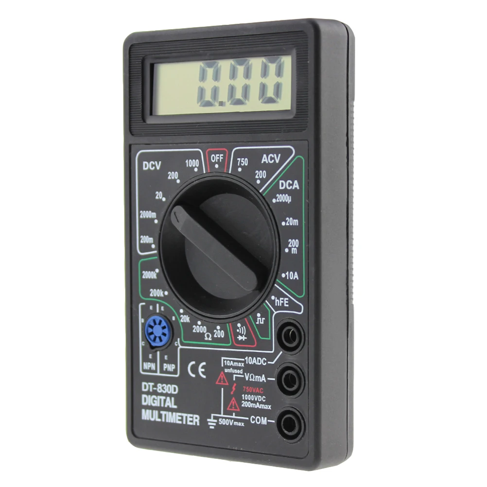 DT 830D цифровой мультиметр с зуммером меандр Выходное Напряжение Ампер Ом тестер