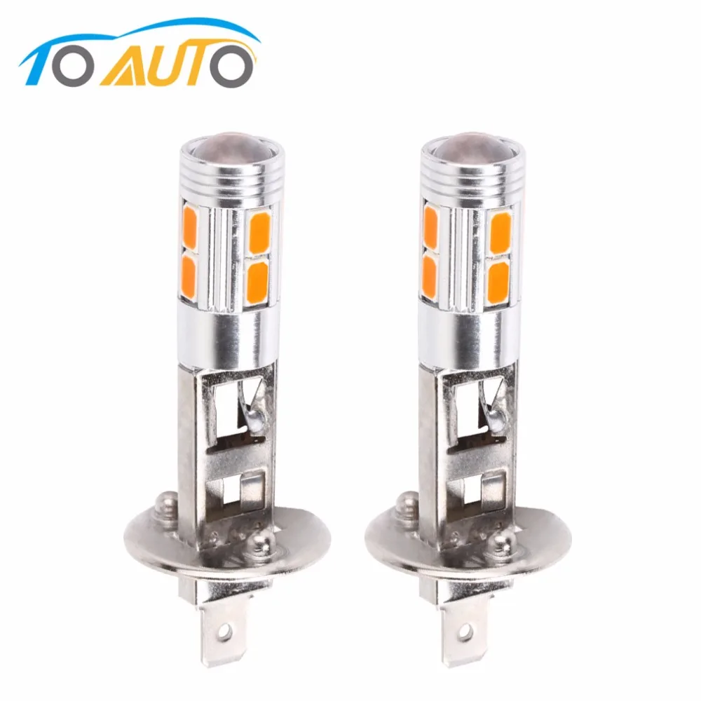 2 шт. Автомобильные светодиодные лампы H1 высокой мощности 10 светодиодов 5630 SMD|light