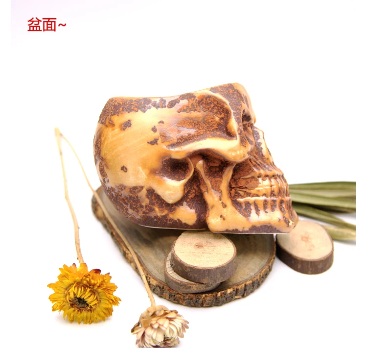 Холодный горшок в виде черепа силиконовая форма 3d череп формы для ваз кашпо из