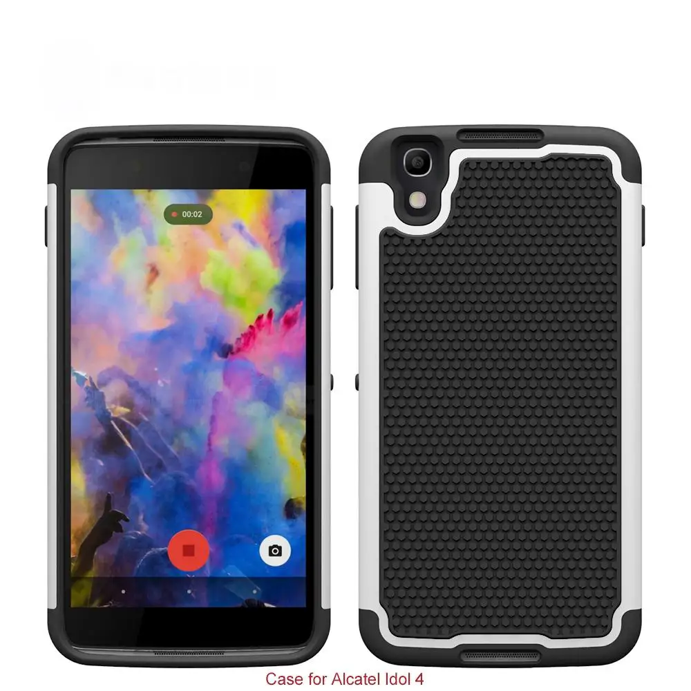 Гибридный Прочный чехол для Alcatel idol 4 6055K телефона сверхпрочный резиновый