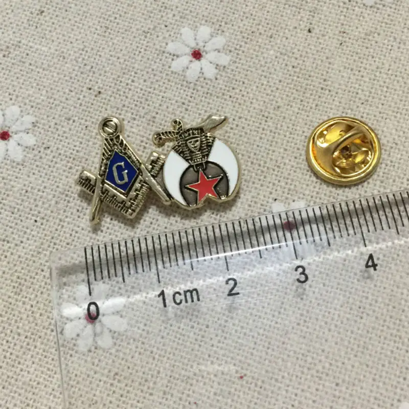 50 шт. винтажный масонский квадратный компас Freemason Shriner Scimitar Crescent Moon нагрудные
